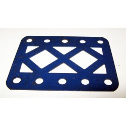 Longrine Meccano 5 trous bleue