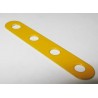 Bande étroite Meccano 4 trous jaune