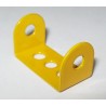 Bande coudée Meccano 3 trous jaune 12 x 24 x 12 mm