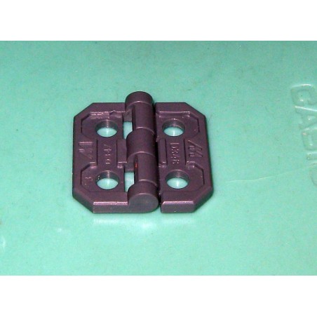 Charnière Meccano plastique grise