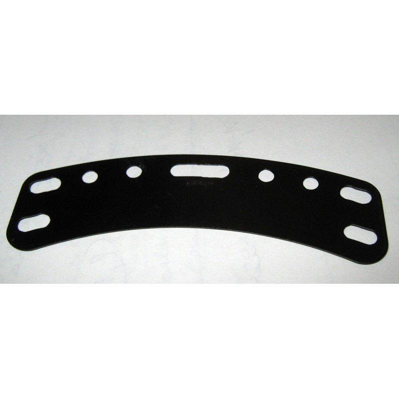 Plaque flexible incurvée Meccano noir brillant