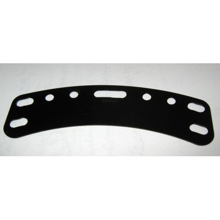 Plaque flexible incurvée Meccano noir brillant