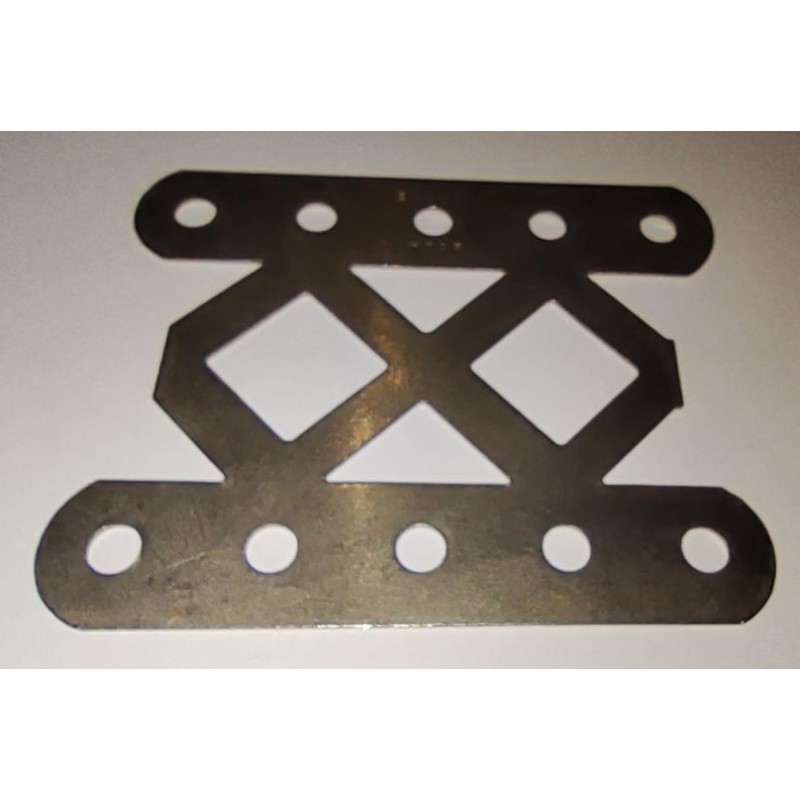 Longrine Meccano 5 trous nickelée