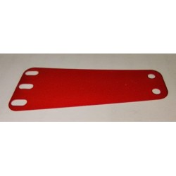 Plaque trapèze Meccano rouge