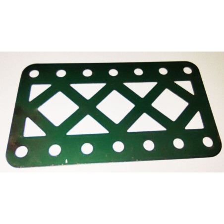 Longrine Meccano 7 trous verte