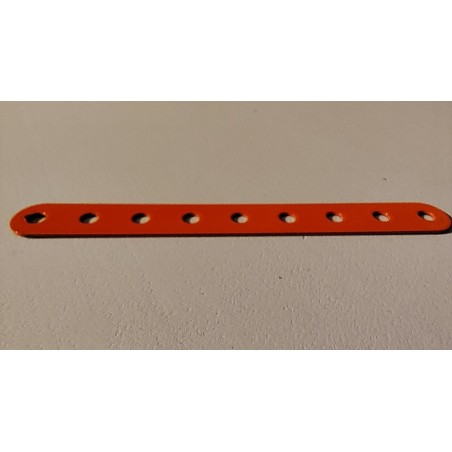 Bande Meccano 9 trous orange