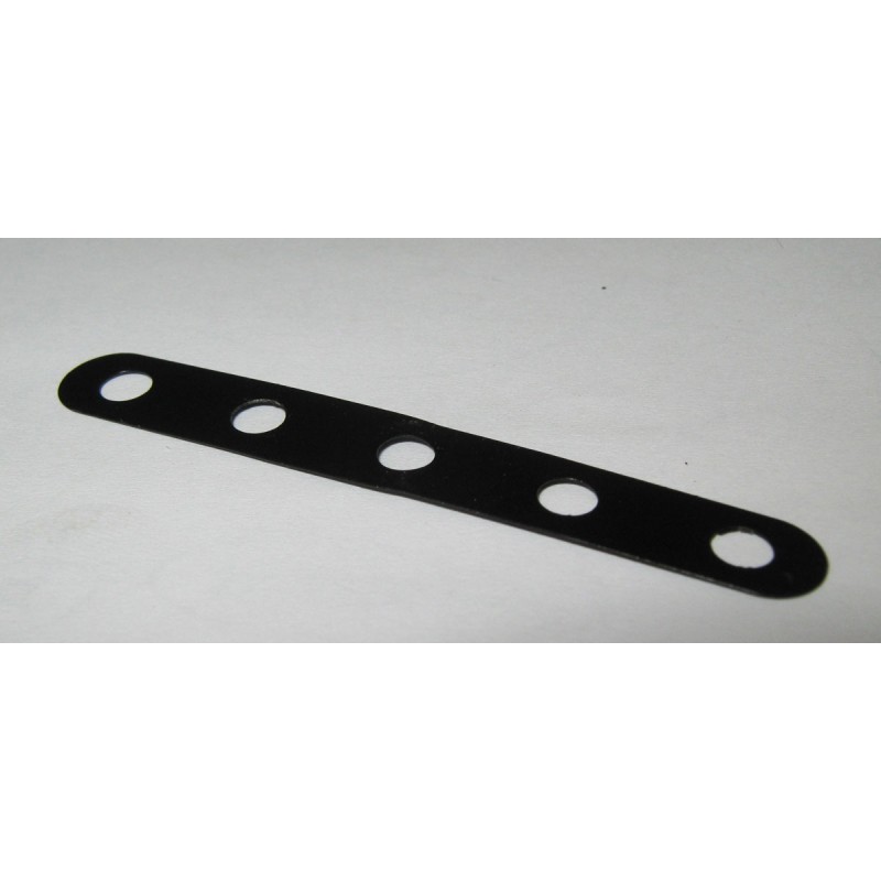 Bande flexible Meccano 5 trous noir mat