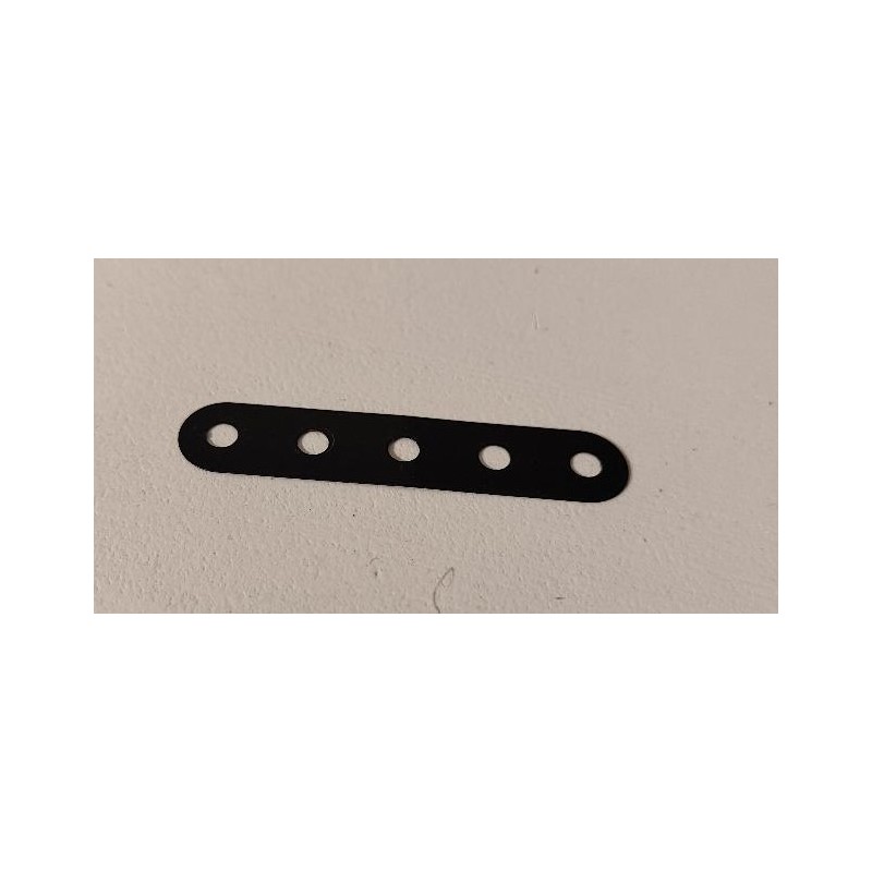 Bande flexible Meccano 5 trous noir brillant