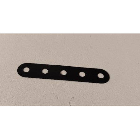 Bande flexible Meccano 5 trous noire
