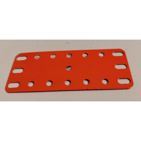 Plaque flexible Meccano 7 x 3 trous orange