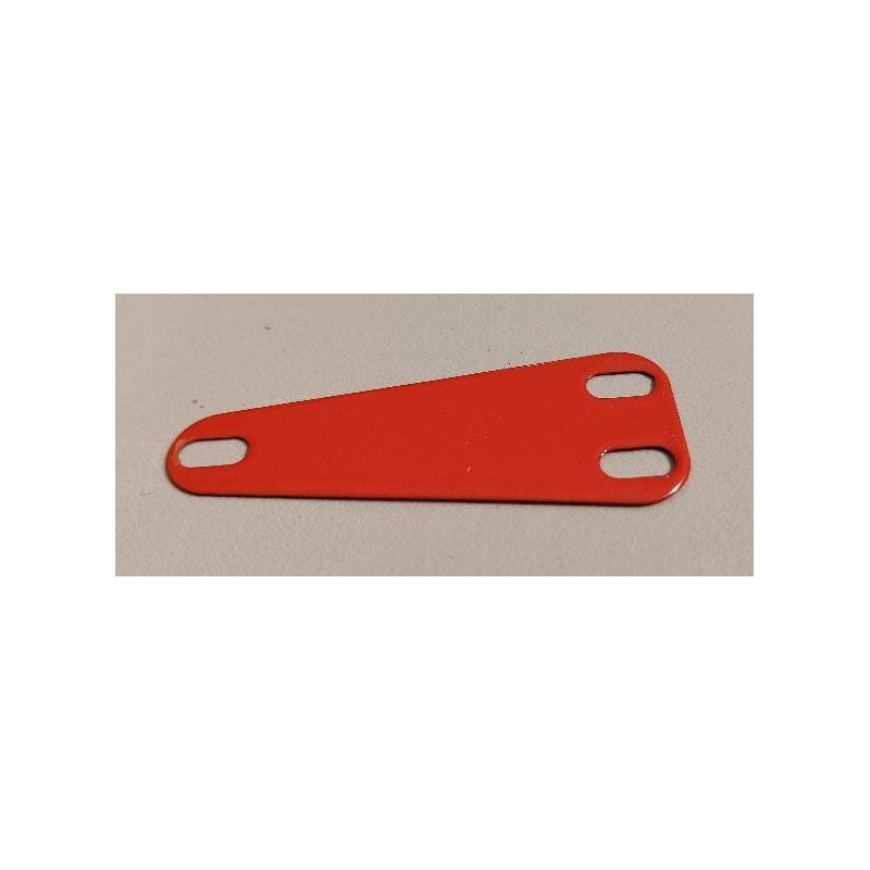 Plaque flexible trapèze de 2 x 1 trous orange