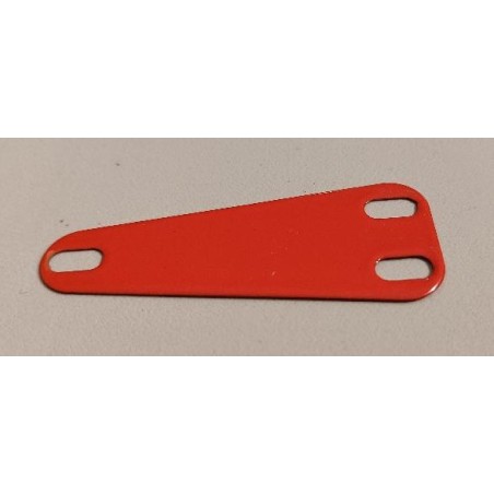 Plaque flexible trapèze de 2 x 1 trous orange