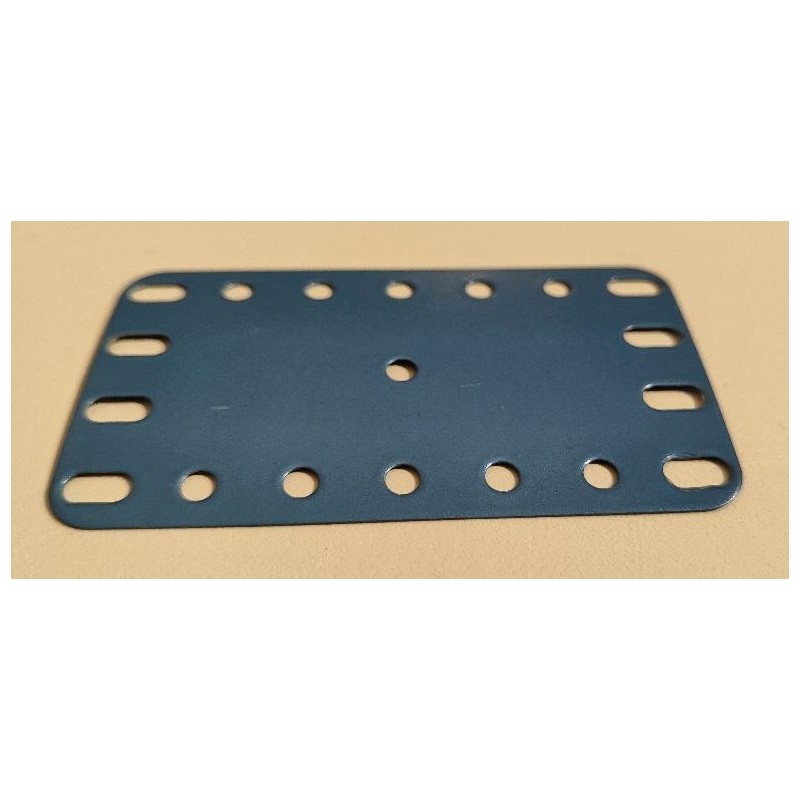 Plaque flexible Meccano de 4 x 7 trous bleu pétrole