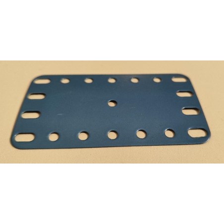 Plaque flexible Meccano de 4 x 7 trous bleu pétrole