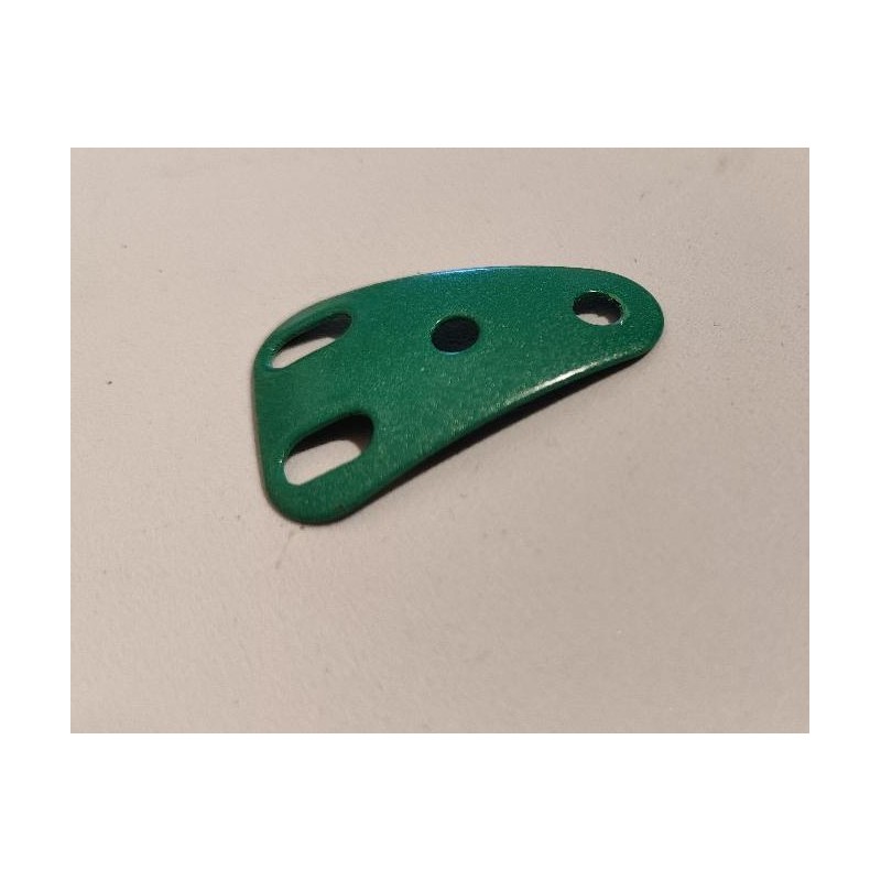 Plaque isocèle curviligne Meccano vert