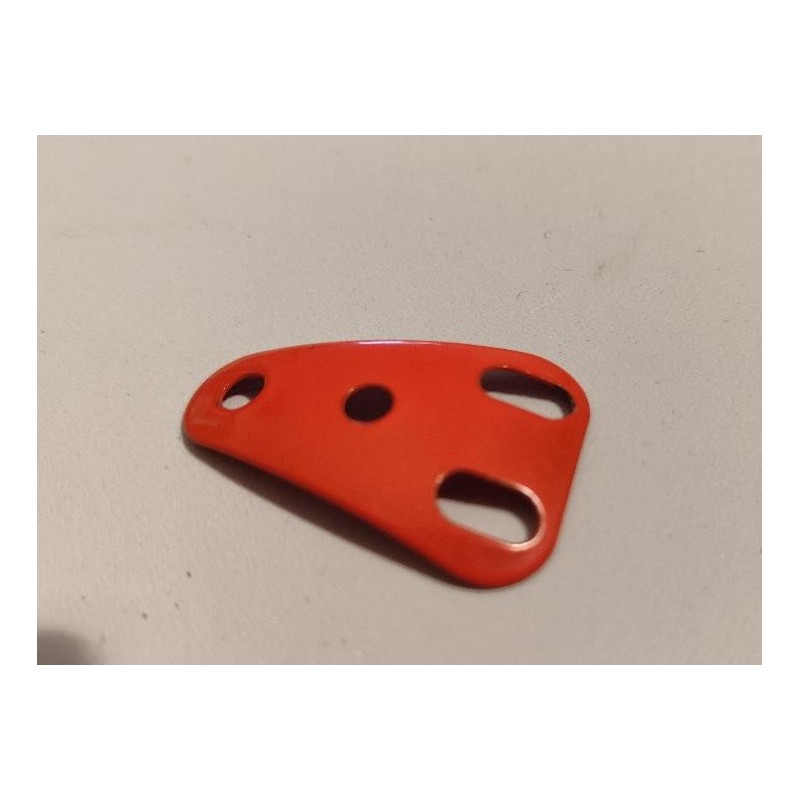 Plaque isocèle curviligne Meccano orange