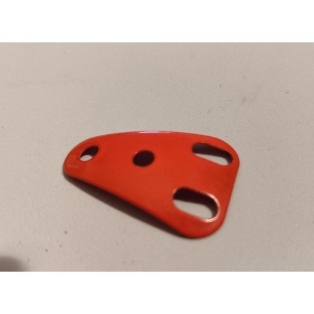 Plaque isocèle curviligne Meccano orange