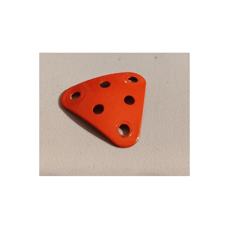 Plaque équilatérale curviligne Meccano orange