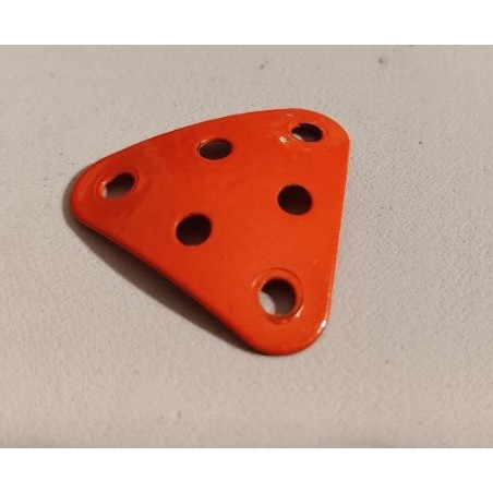 Plaque équilatérale curviligne Meccano orange
