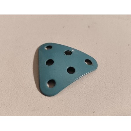 Plaque équilatérale curviligne Meccano bleu clair