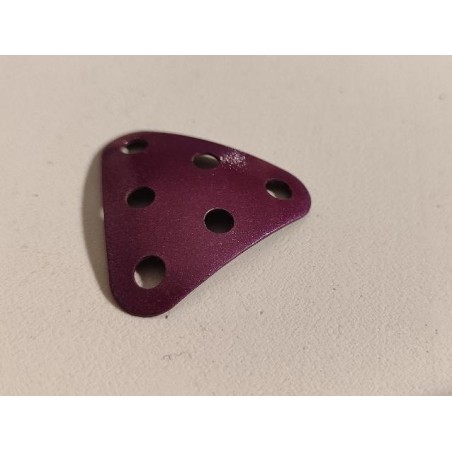 Plaque équilatérale curviligne Meccano violet