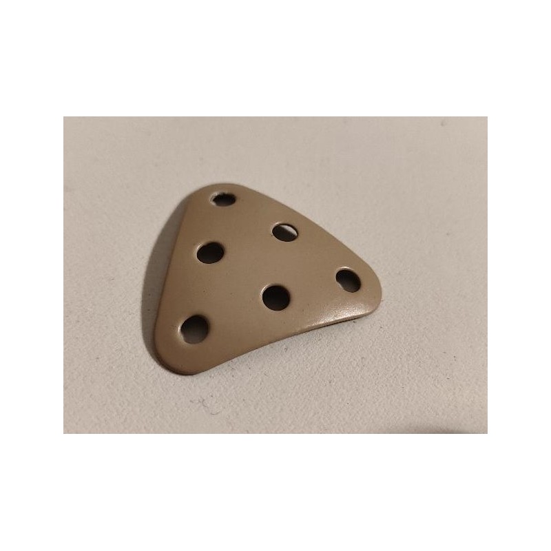 Plaque équilatérale curviligne Meccano beige