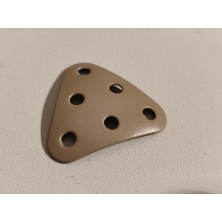 Plaque équilatérale curviligne Meccano beige