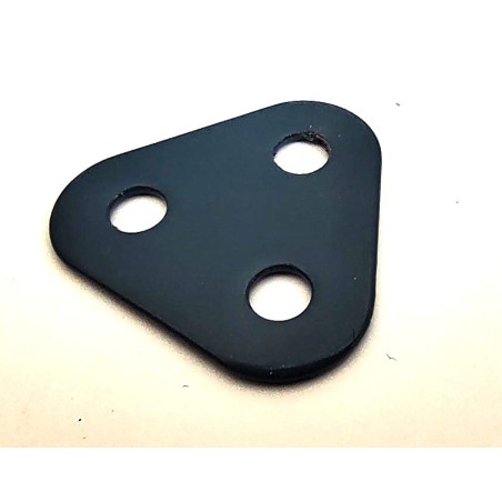 Plaque triangulaire Meccano 25 mm bleu nuit