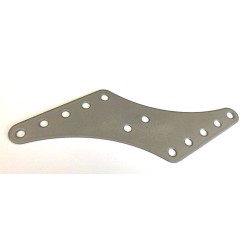 Plaque Z Meccano gris argent