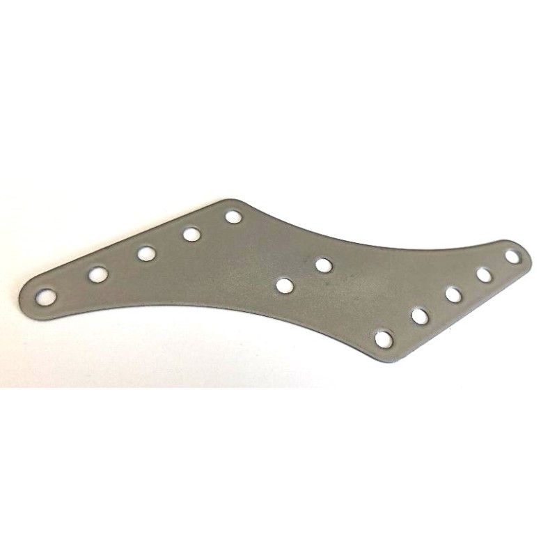 Plaque Z Meccano gris argent
