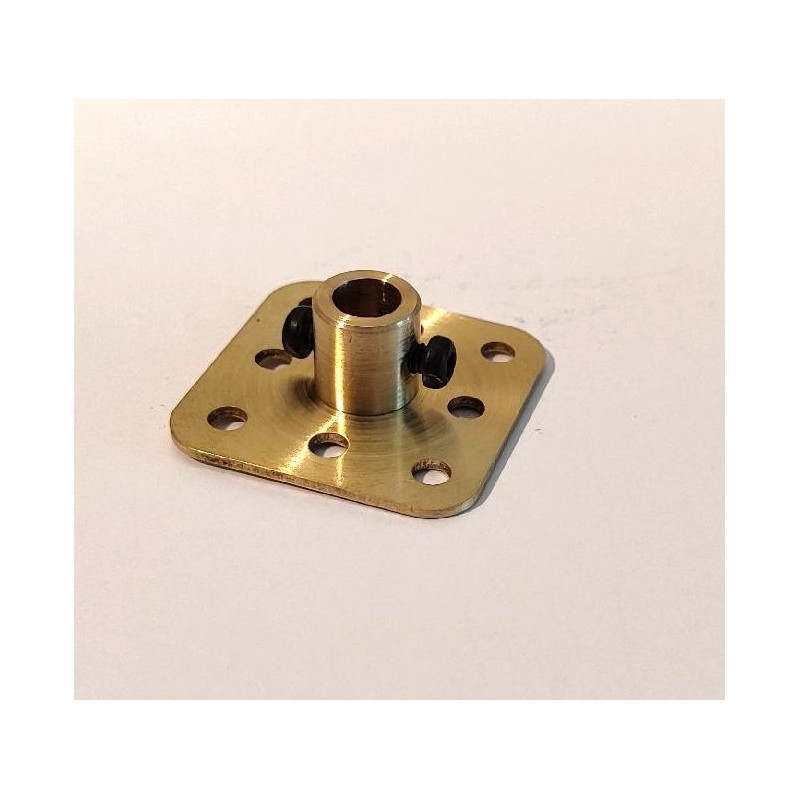 Embase carrée Meccano 8 trous pour axe de 8 mm axe