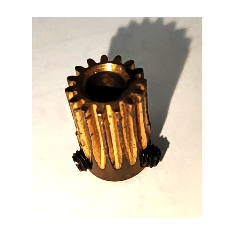 Pignon Meccano 15 dents, 6 mm, diamètre 8,4 mm