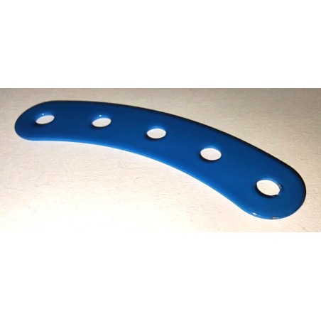 Bande incurvée Meccano 6 cm bleue