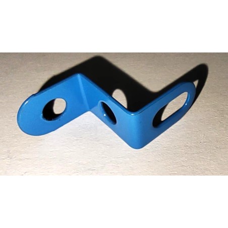 Equerre étroite renversée Meccano 1 x 1 x 1 trous bleue