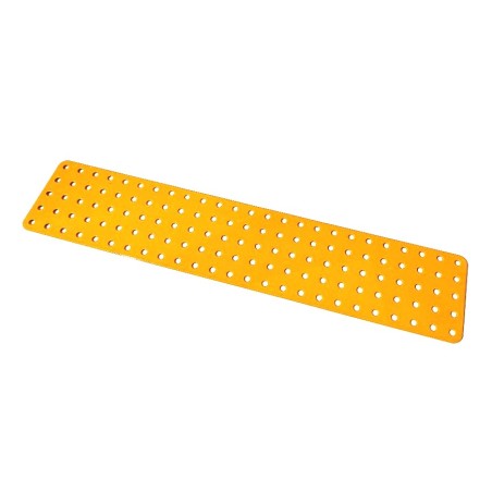 Plaque Meccano sans rebord 5x25 trous jaune
