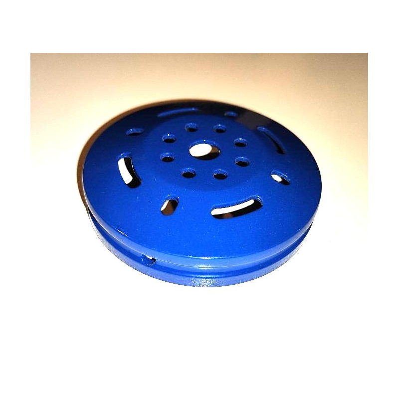 Flasque de roue 78 mm bleue