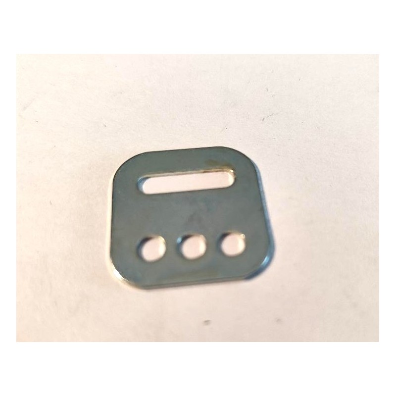 Petite plaque à glissière Meccano zinguée