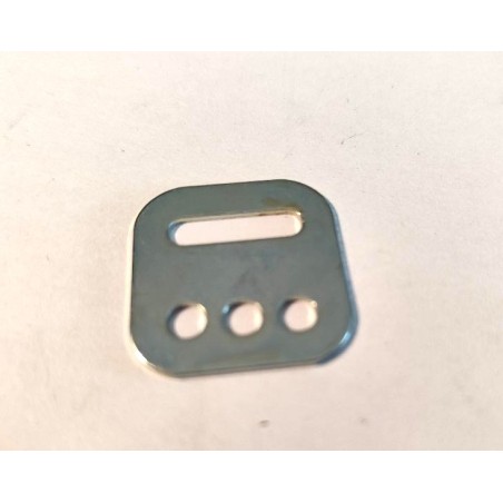 Petite plaque à glissière Meccano zinguée