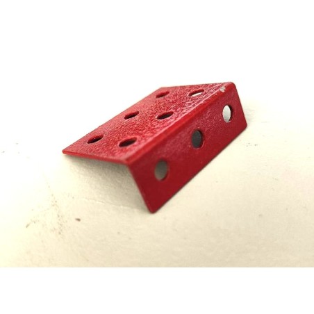 Équerre cornière compatible Meccano rouge 3 trous