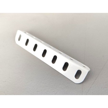 Cornière Meccano 7 trous blanche