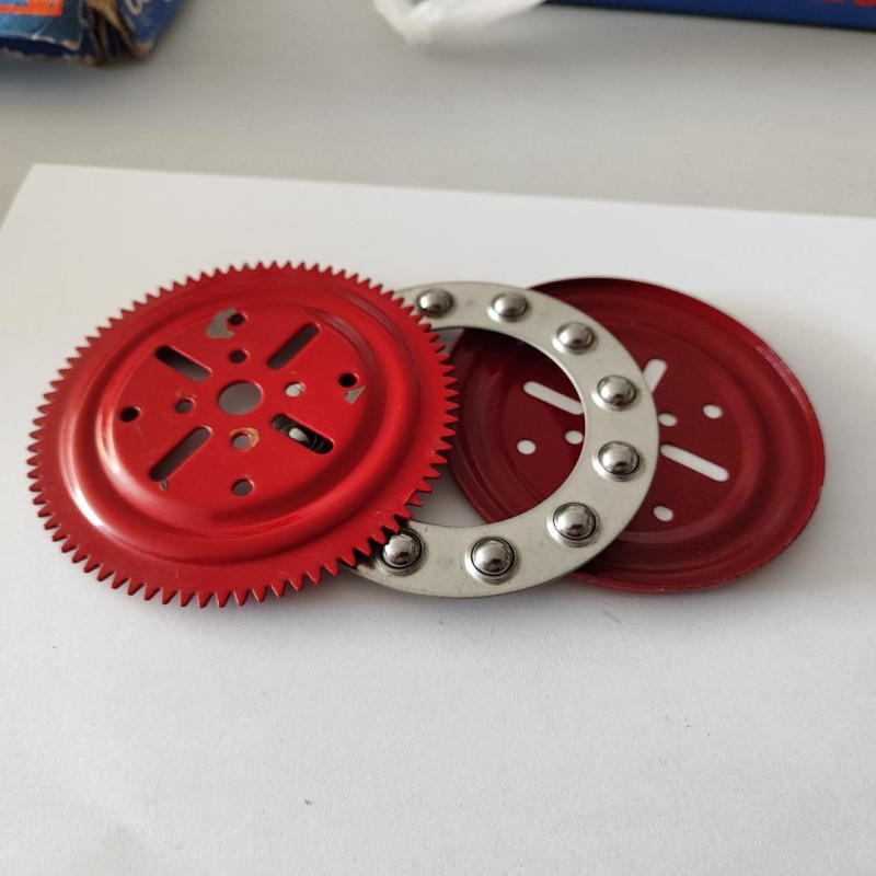 Roulement à billes (DP20) complet Meccano rouge