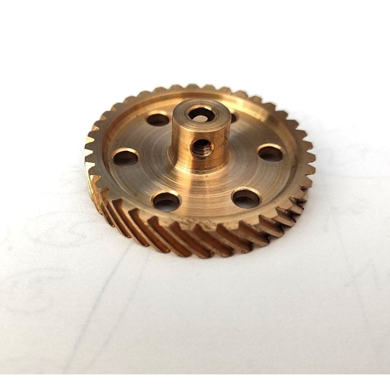 Roue (ou pignon) hélicoïdale gauche Meccano 36 dents