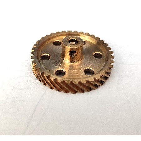 Roue (ou pignon) hélicoïdale gauche Meccano 36 dents