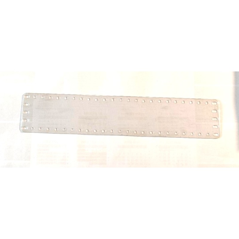 Plaque plastique transparente Meccano 5 x 25 trous