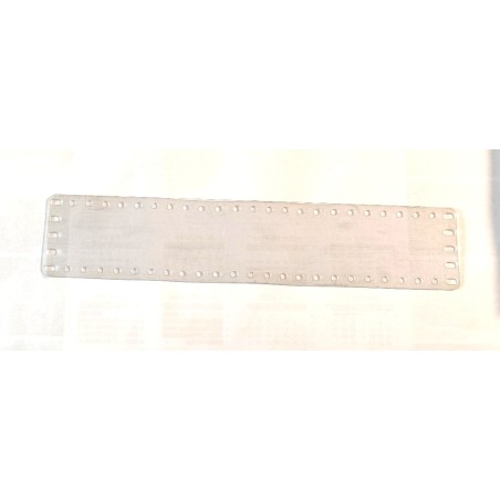 Plaque plastique transparente Meccano 5 x 25 trous