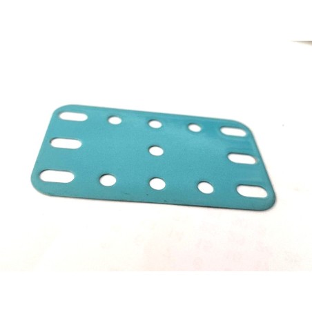 Plaque flexible Meccano 5x3 trous bleu clair