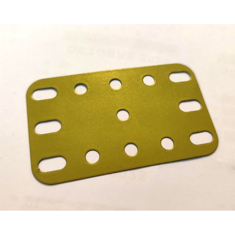 Plaque flexible Meccano 5x3 trous vert amande