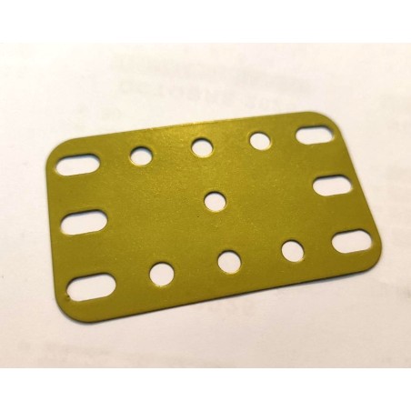Plaque flexible Meccano 5x3 trous vert amande