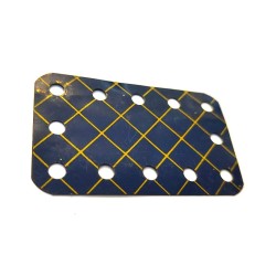 Plaque flexible Meccano 5x3 trous bleu croisillonné