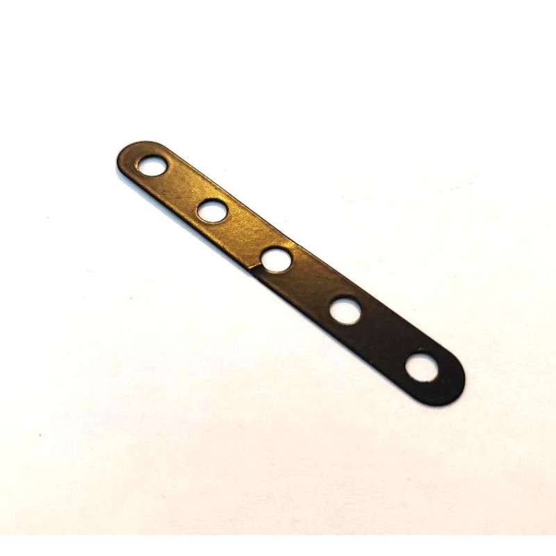 Bande étroite Meccano 5 trous noir mat